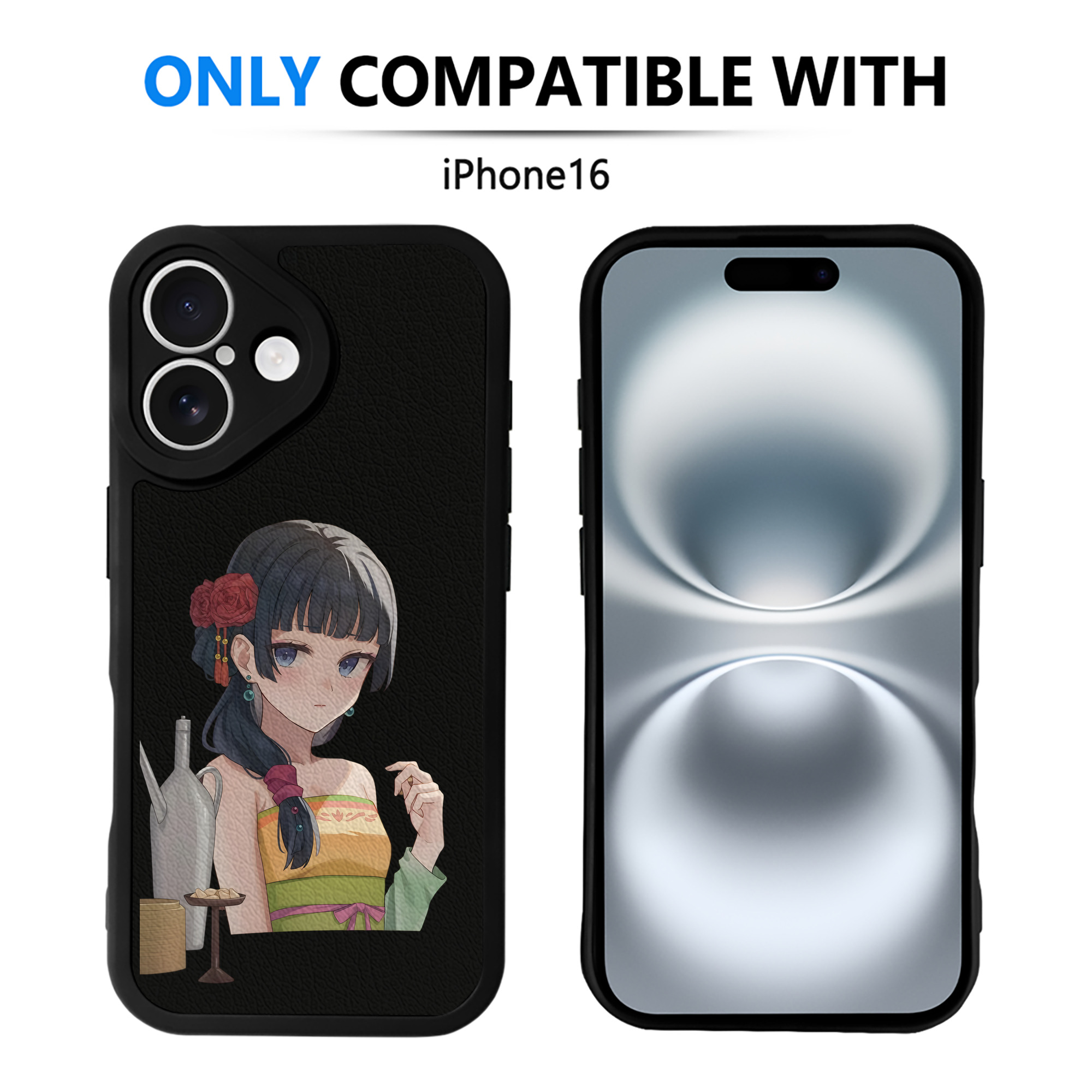 薬屋のひとりごと The Apothecary Diaries 【iPhone 16シリーズ対応】シリコンスマホケース（レザー調） 材質：シリコン